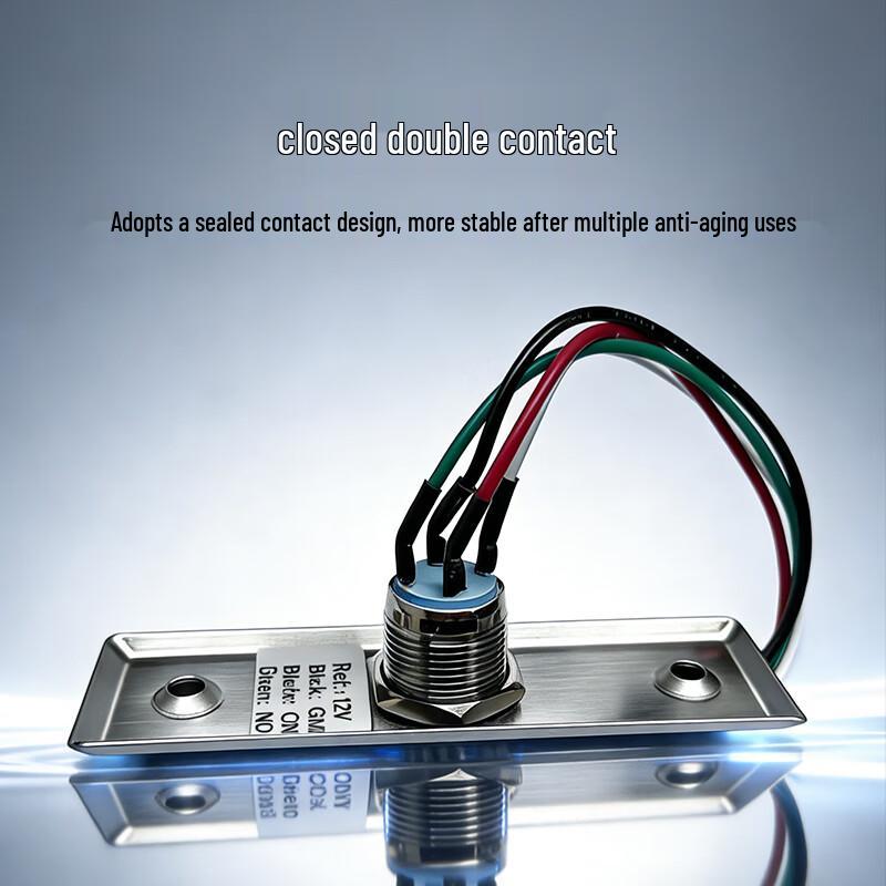 Realand ZD-K3A IP66 Stainless Steel Exit Button with LED CN plug (adapter included)