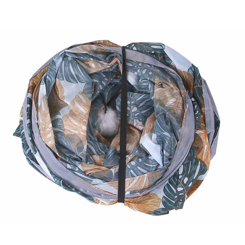 Туннельная трубка с принтом кошки, складные игровые туннельные игрушки, забавное обучающее интерактивное ведро для дрели, домашнее животное