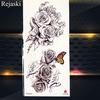 1PC Watercolor Rose Temporary Tatoo Chain Fake Jewelry Bracelet Flash Tatoo For Women Body Art Tatoo