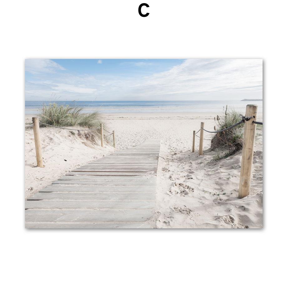 Тропический пляж, ананас, кокосовая пальма, фургон, настенная живопись на холсте, постеры на скандинавскую тему и принты, настенные панно для декора гостиной