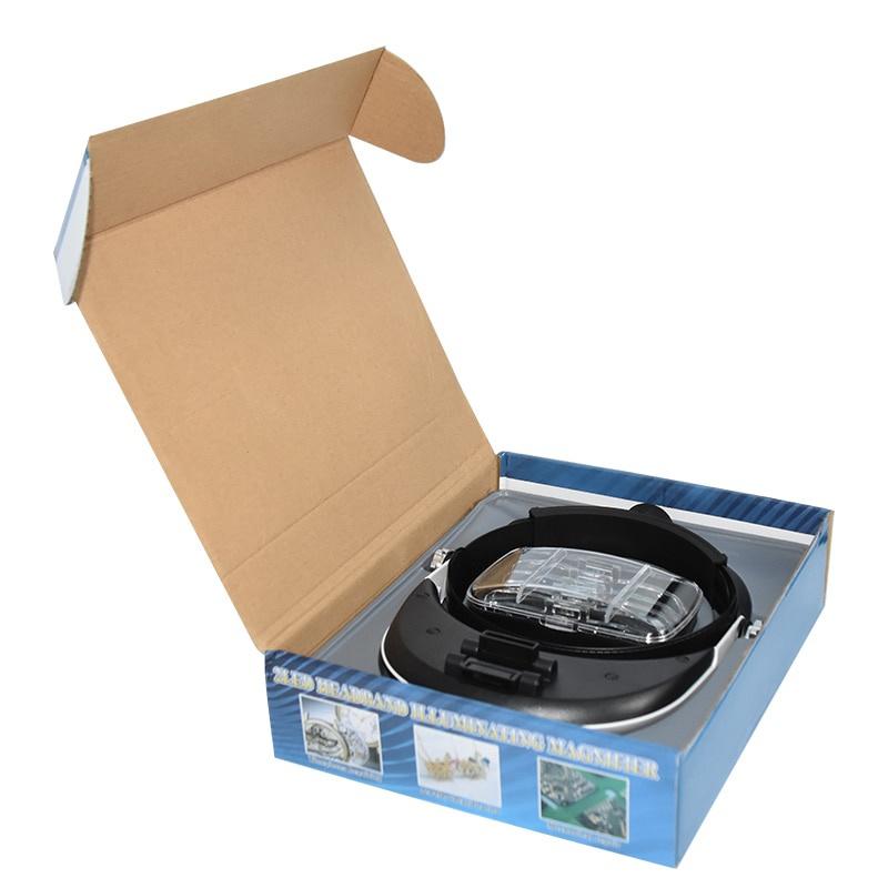 Headband Magnifying Glass with Led Lamp Magnifier for Beekeeping Equipment 1.0-6.0X Multiple Magnification Mirror with 5 Lens