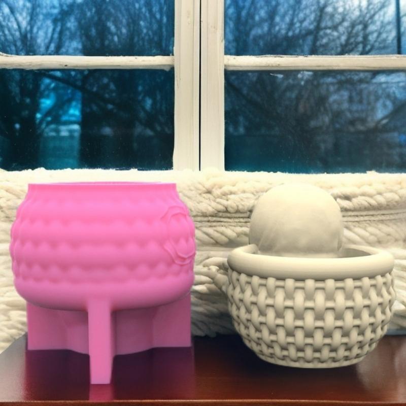 Набор из 4 форм для кашпо, формы для цветочных горшков, силиконовая форма в форме девочки для бетона, материалы для ручной работы для изготовления цветочных горшков своими руками