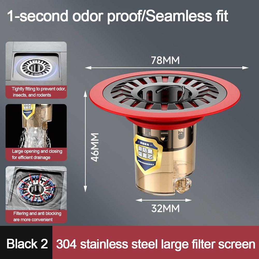 Removable Floor Drain Core Insect Prevention Sewer Strainer Plug Kitchen Bathroom Accessories