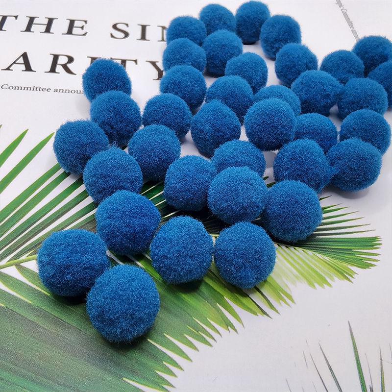 Разноцветные эластичные помпоны для поделок своими руками для детей - плюшевые, красочные шарики для творческих проектов и украшений