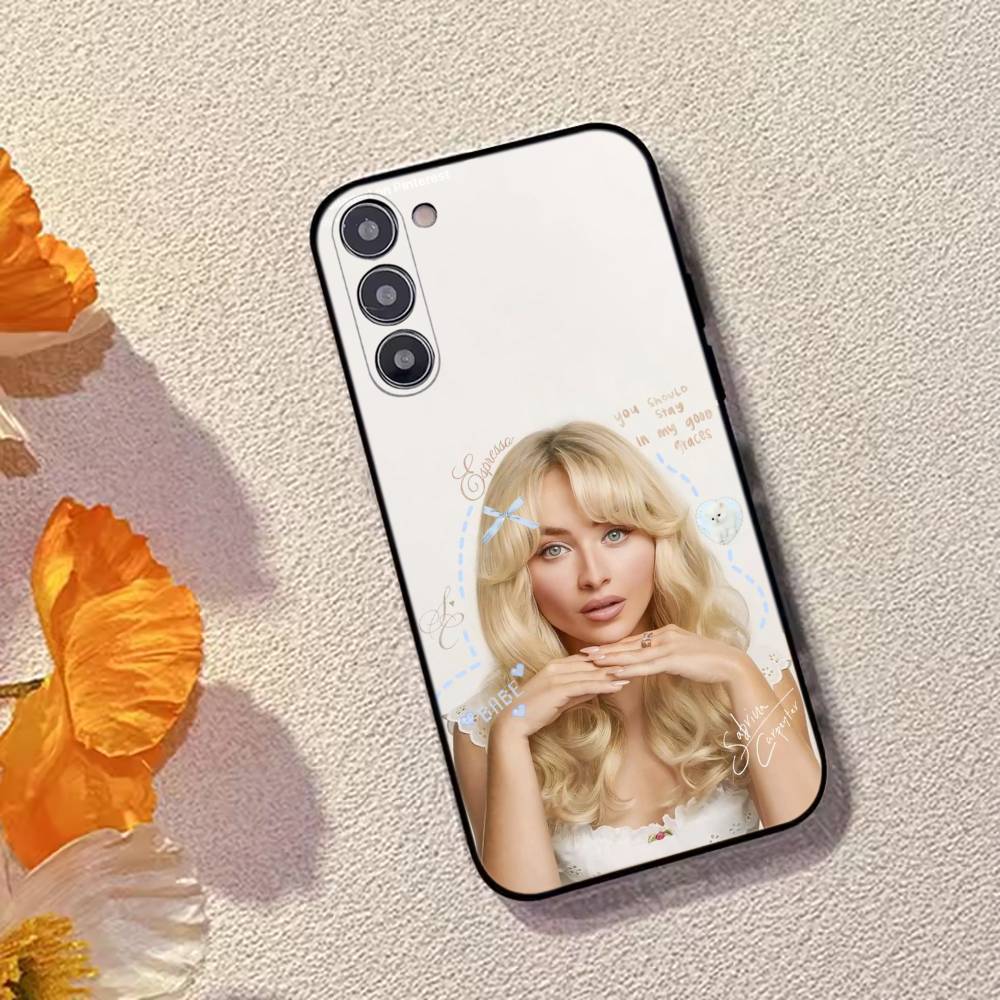 S-Sabrina C-Carpenter Певица Чехол для телефона Для Samsung Galaxy A73,A72,A71,A70,A53,A52,A51,Другие Мягкий черный чехол