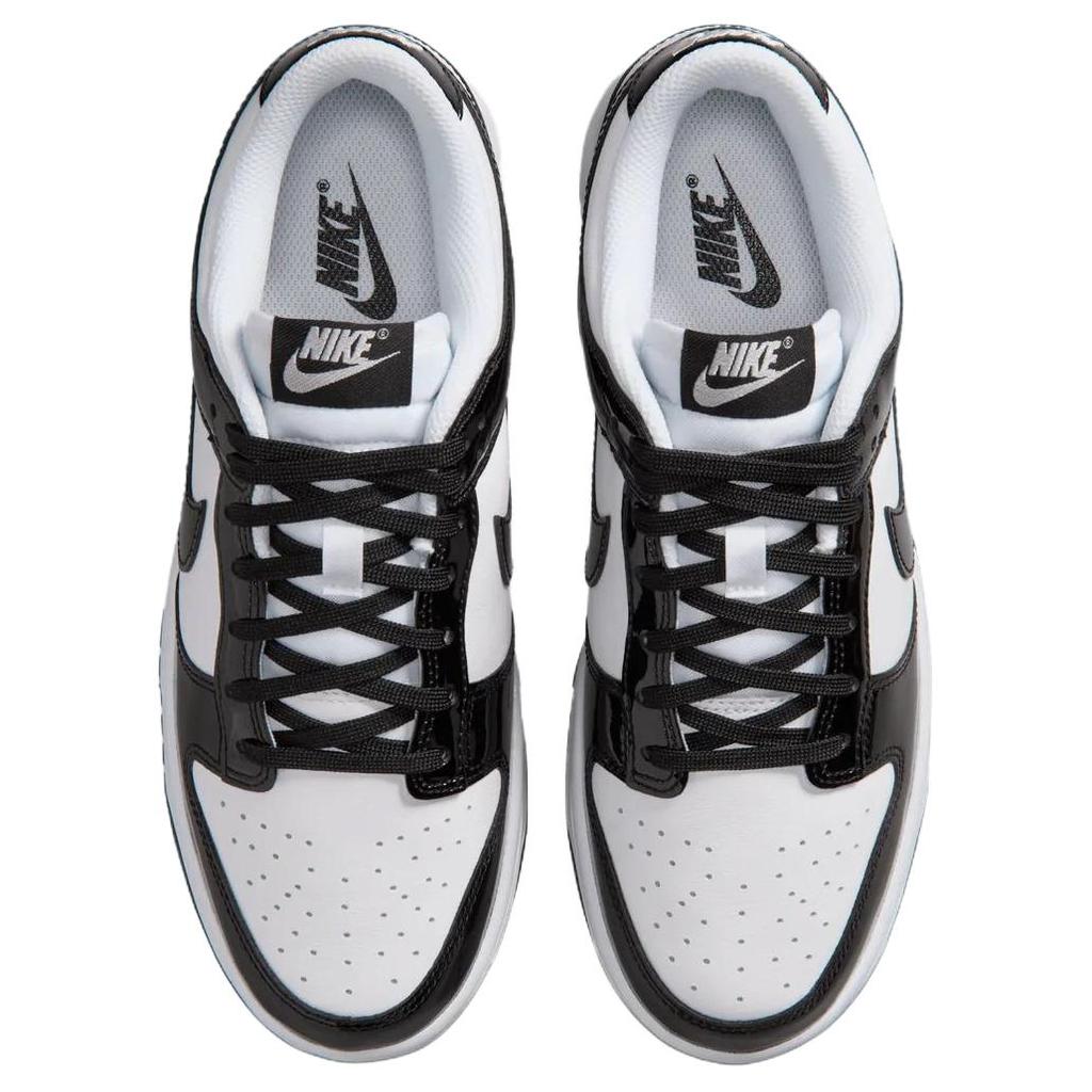 Nike Кроссовки женские Nike Dunk Low SE Patent Panda Черно-белые с металлически-серебристым IV5104-102