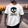 Футболка для скейтборда - Мужская XL С графическим логотипом Zero Белая