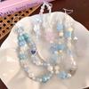 Anti Lost Clouds Stars Phone Strap Beaded Pendant Phone Lanyard  Female Lady Girl