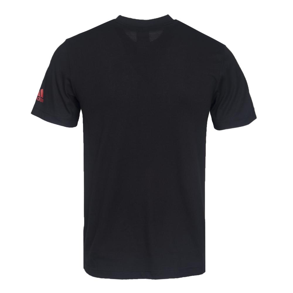 adidas Футболка Rose Gfx Tee с круглым вырезом и коротким рукавом, мужские топы, черные CD8072