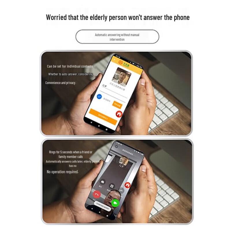 Ping An Tong PAT666 5G Умный телефон для пожилых - 8-ядерный, 128 ГБ, Douyin/WeChat, Анти-потеря (Китайская версия)
