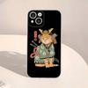 Японский Кот Самурай Рамен Прозрачный Чехол Для Телефона Для IPhone 16 15 14 13 12 11 Pro Max Plus Мягкий Чехол