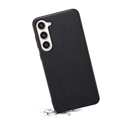 Для Samsung Galaxy S23+ Тонкий чехол Текстура теленка PU+PC+TPU Чехол для телефона