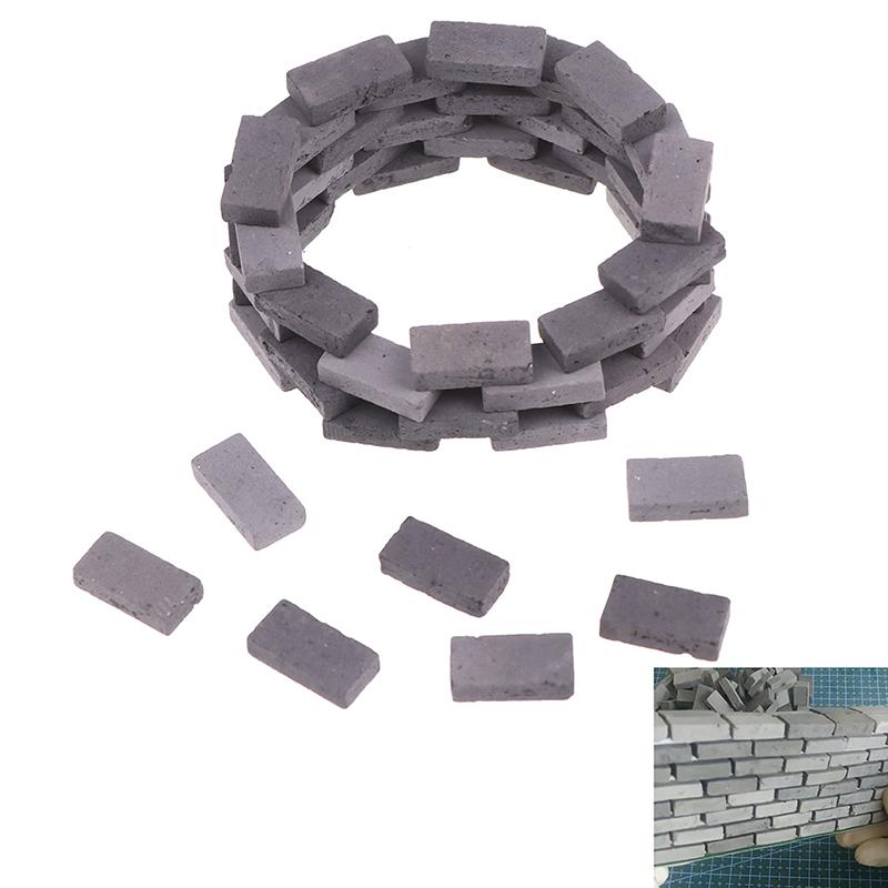 50/70Pcs 1:16 Simulation Brick Diy Sand Table Landscape Scenery Building Toy