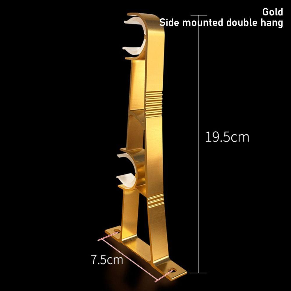 1 шт. одинарный двойной крючок для вешалки фиксирующий зажим для штанги опорный зажим новый кронштейн для карниза для штор