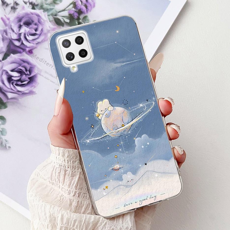 Чехол для Samsung Galaxy A22 4G Цветы Расписной Чехол Мягкий Тонкий Чехол для Телефона Для Samsung A22 A 22 Galaxy A42 5G Чехлы Сумки