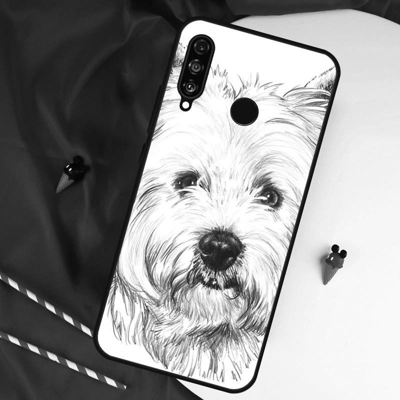 Westie Dog For Huawei Nova 12s 11i 12i 7i 8i Y73 Y70 Y90 Y60 Y72 Y61 Y91 9 10 SE P30 Pro P40 Lite Case
