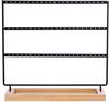 Earring Holder Stand 3-Tier 69 Holes Earring Organizer Stand Display with Wooden Storage Tray Desktop Bracelet Jewelry Holder