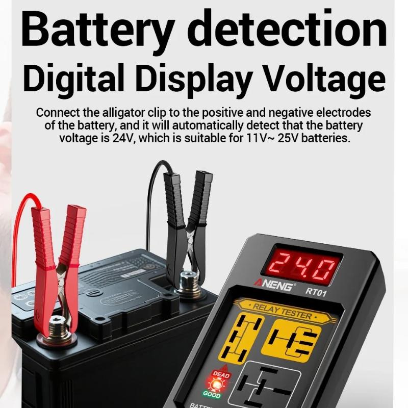 Portable Auto Electrician Kit ANENG BF01 Brake Fluid Tester Car Relay RT01 Voltage Tester 12V/24V Relay Detector 4/5 PinBrake Oil  Analyzer Test Tools