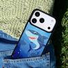 Мультяшный Чехол-Крышка с Акулой для IPhone 11 12 13 14 15 16e 17 Pro Max Чехол для IPhone 17 Air