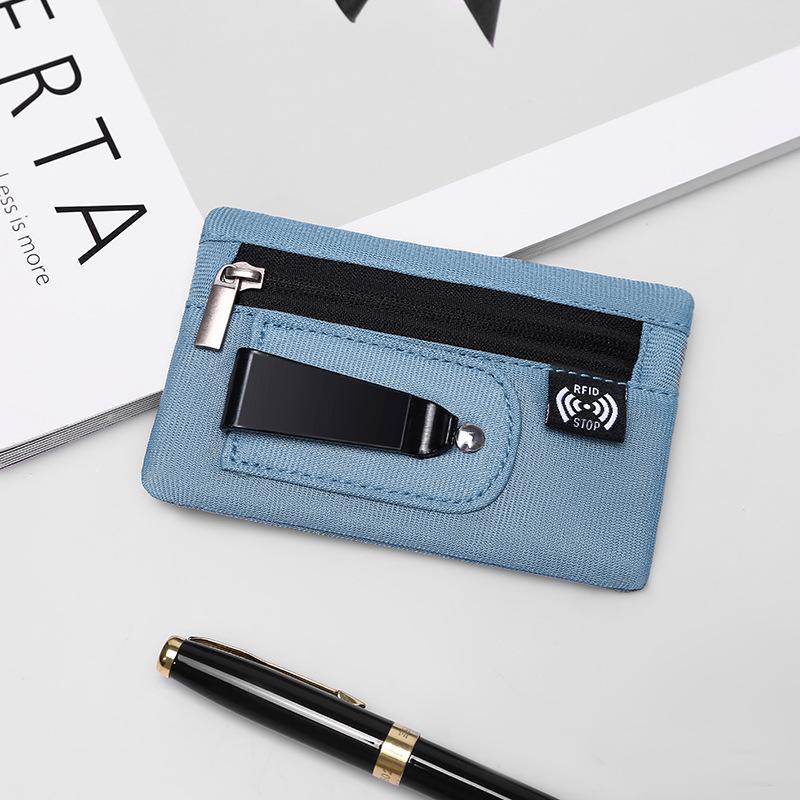 RFID Защитная поясная сумка от краж: Скрытый кошелек для монет и держатель для карт для путешествий на открытом воздухе