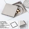 Chrome Plated Brass Floor Drain Trap Tile Insert Waste Grates for Bathroom and Kitchen Shower Strainer for Kitchen Sinks
