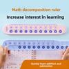 Children's Number Decomposition Ruler, Double-sided Primary School Mathematics, Addition and Subtraction Arithmetic
