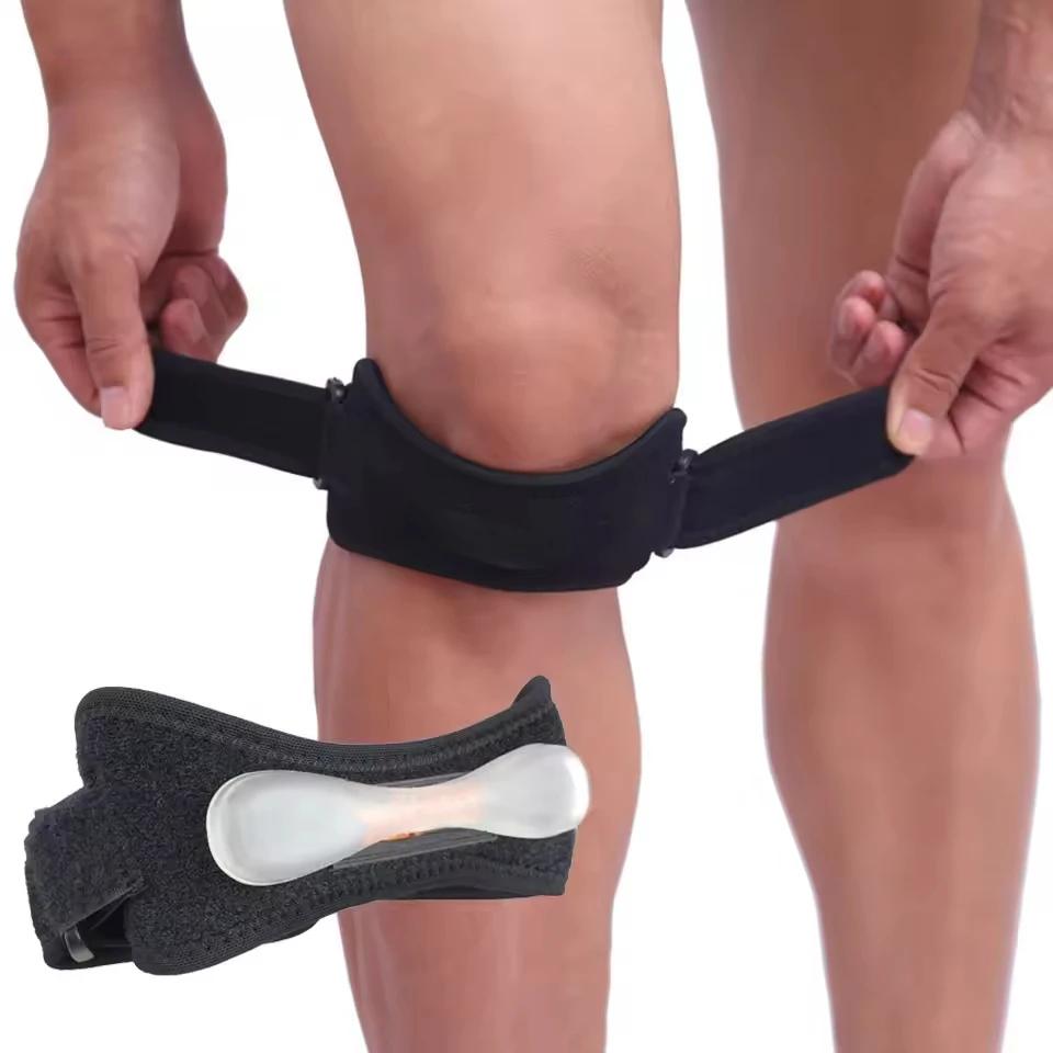 Single Piece Knee Brace Athletes Enthusiasts Strong Grip Hook  Loop Strap Absorbing Patella Support Sports Recovery Essentials