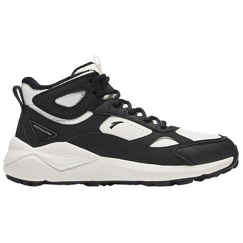 Anta Женские модные повседневные высокие кроссовки в стиле "Dad Shoes" Черный/Небеленый белый 922448910-4