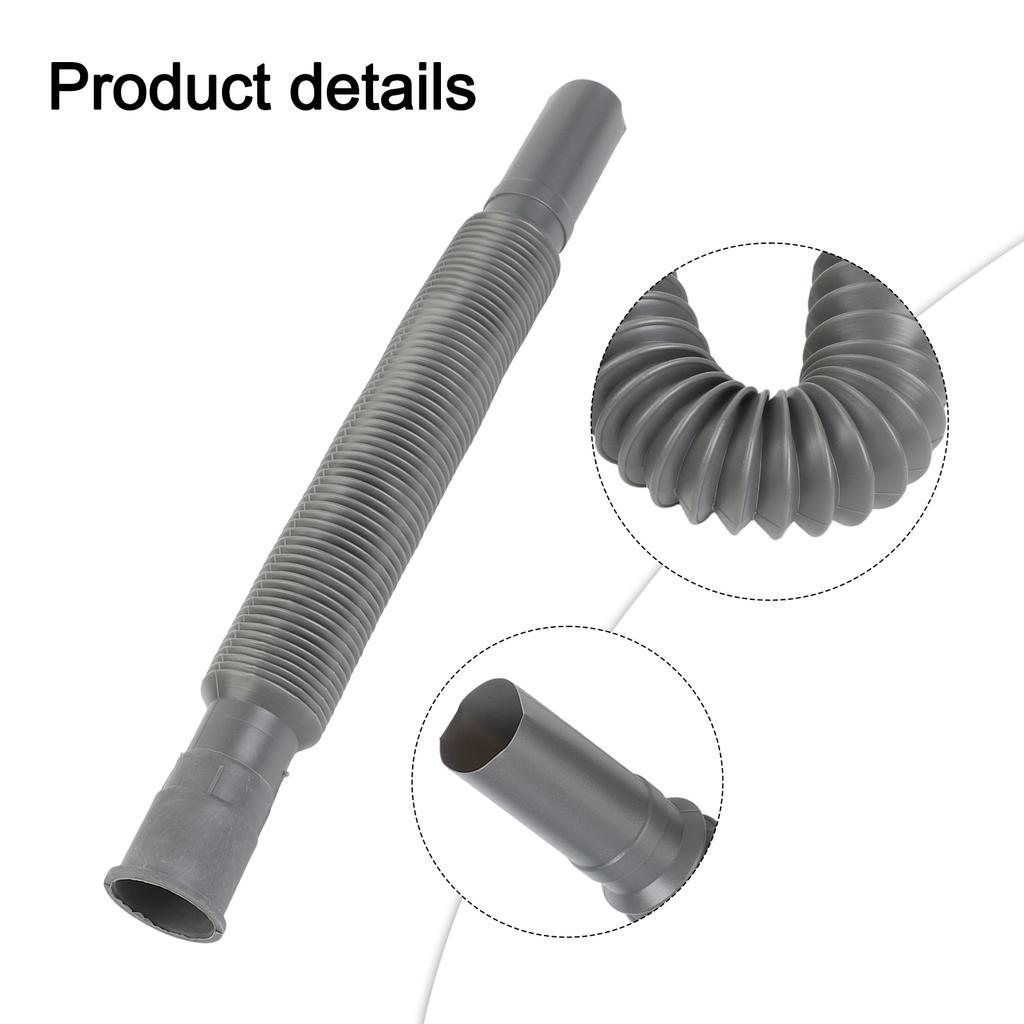 Drain Hose Hose Pipe PP + PVC 1Pcs Accessories Home Plastic Sink Strainer Water Drain 80cm Basin Extension Gray