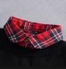 Vintage Plaid Fake Collar Women Detachable Collars New Fashion Cotton False Collar Shirt Tie Female Removable Dickie Shirt Women