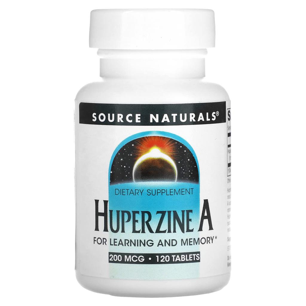 Source Naturals Huperzine A, 200 Mcg, 120 Tablets