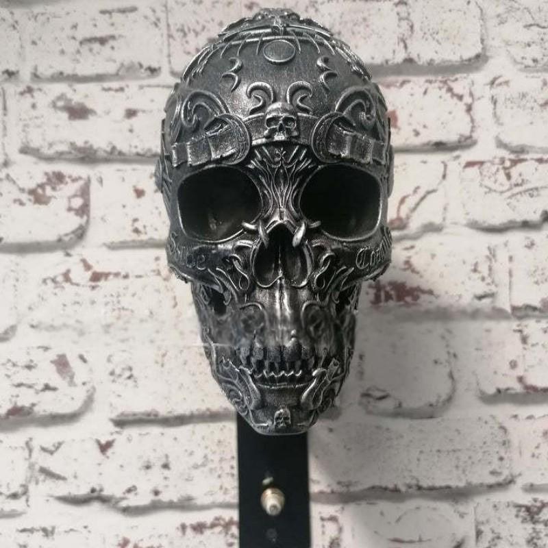 Креативный Крутой Держатель Череп для Мотошлема и Куртки Настенный Держатель для Мотошлема в Виде Черепа Вешалка для Шлема Череп для Взрослых