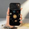 Чехол для телефона S-Сатурн S-Солнечная система Для iPhone17 16 15 14 13 12 Pro Max Серый Черный Матовый Лазерный Металлик Аврора Funda