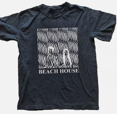 Футболка с логотипом группы Beach House Полный размер