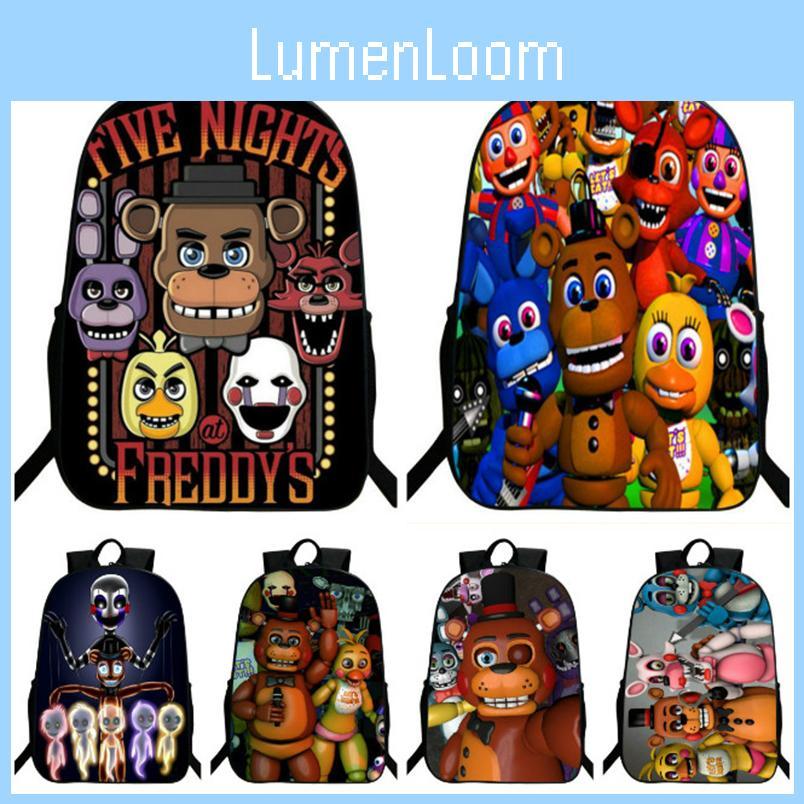 Яркий рюкзак Five Nights At Freddy's с аниме-принтом для детей и студентов