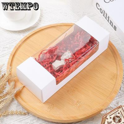 WTEMPO Белые прозрачные подарочные коробки с окошком, креативные коробки для упаковки мелких предметов для DIY, складные коробки для демонстрации подарков на день рождения, свадьбу