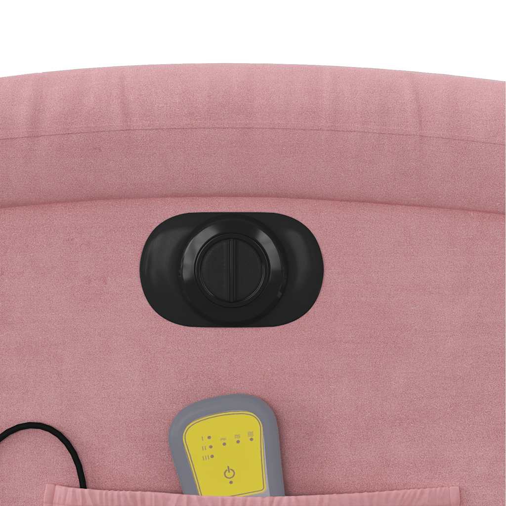 Electric Massage Chair Pink Velvet