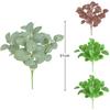 Faux Eucalyptus Leaf Plant For Party Floral Decor And Gift Arrangements With Vibrant Colors