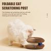 Round Accordion Cat Toy with Bell Foldable Scratch Board Toy Cat Head Organ Cat Scratching Post Interactive Play Toy