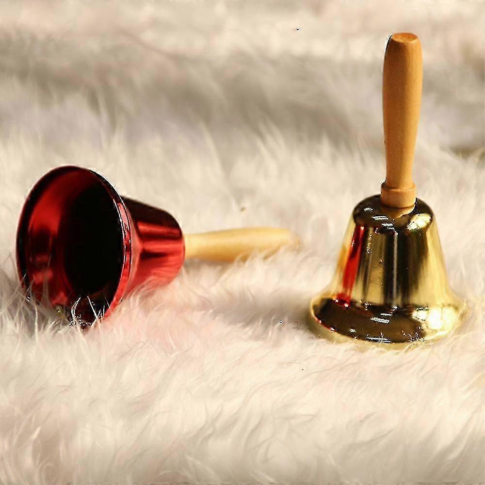 Super Loud Solid Wooden Hand Call Bell for Christmas Events,Schools,Offices,and Restaurants