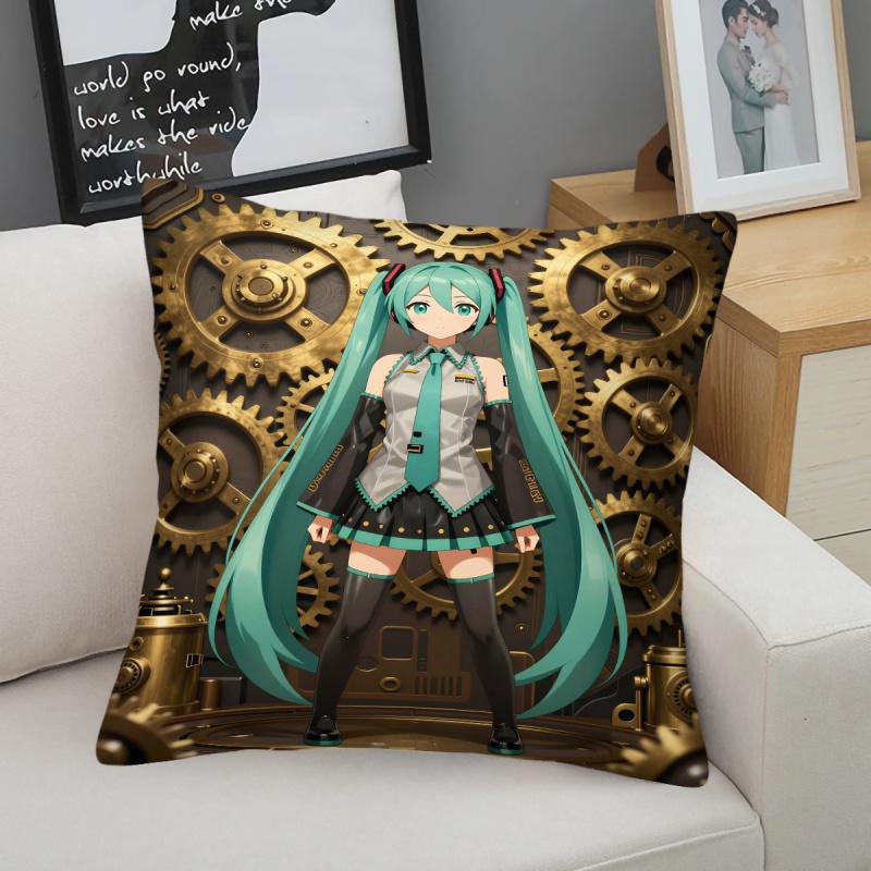 Steampunk Hatsune Miku Throw Pillow18.18 Inch Cushion Accent Pillow Includes Pillow Core Hd Print For Teens Sofa Bedroom