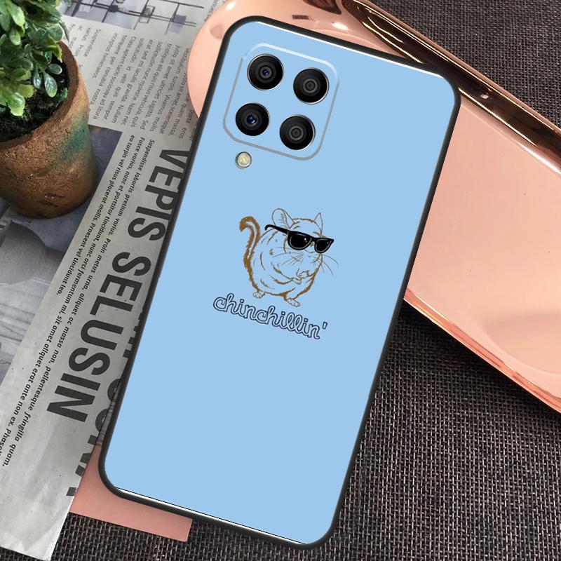 Милый Мультяшный Чехол с Шиншиллой Для Samsung Galaxy M20 M15 M55 M31s M51 M21 M11 M13 M33 M53 M52 M32 M12 M14 M34 M54
