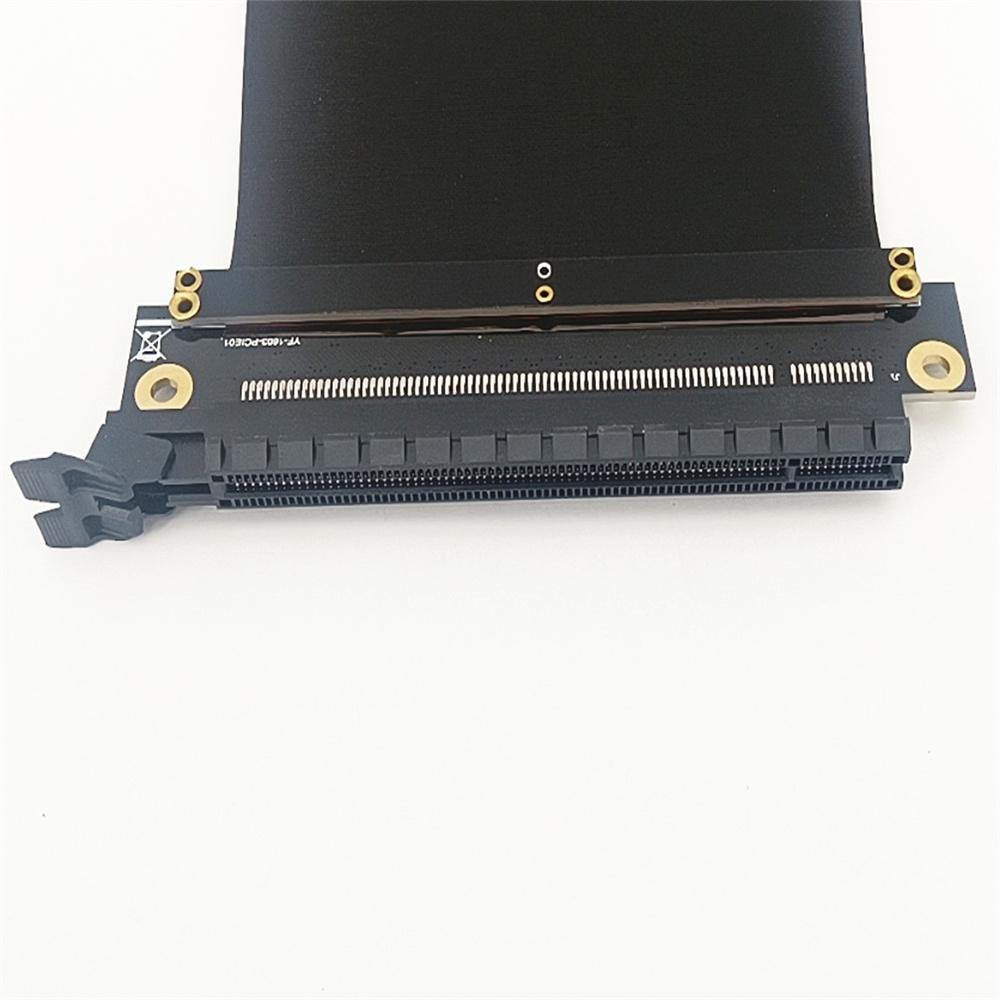 PCIe 3.0 16X Extension Cable 90 Degree 16X To 16X Ribbon Riser Card (20cm)