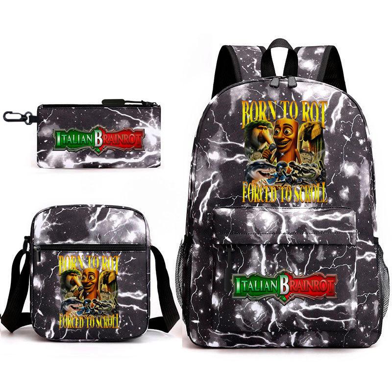American Shanhaijing Backpack Student School Bag Shoulder Bag
