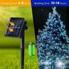 Solar Fairy Lights Garden String with 8 Modes Waterproof Copper Wire for Patio Yard Trees Christmas Party Garden OutdoorDecor