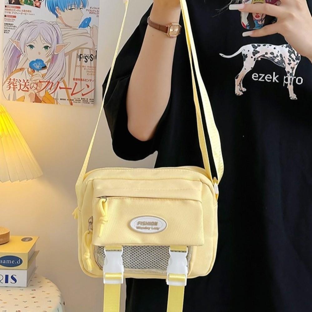 Y2k JK Shoulder Bag Harajuku Crossbody Bag Kawaii Transparent Itabag Student