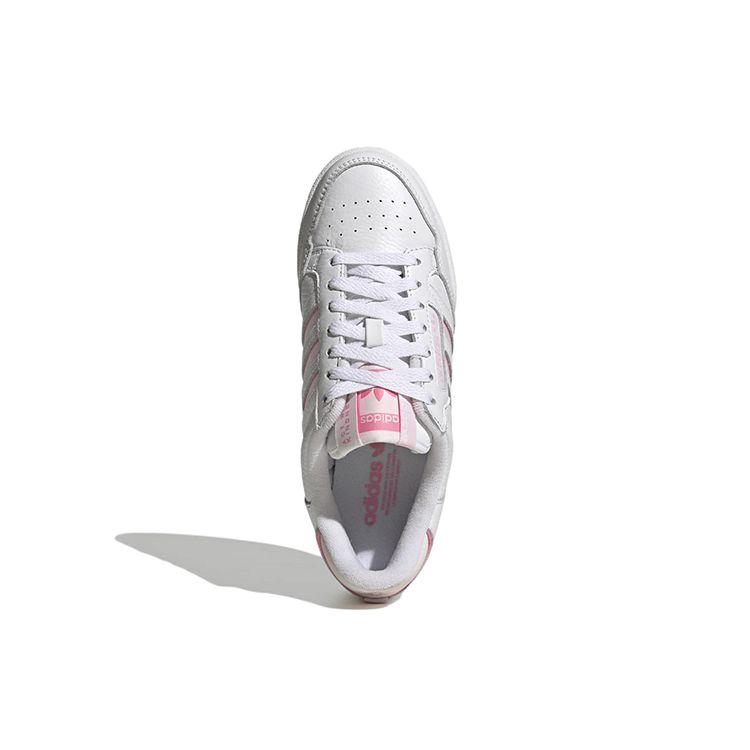 Adidas Continental 80 Stripes White Clear Pink Женские кроссовки облачно-белые почти розовые GX4433