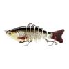 10CM/15.5G Multi-Jointed Fishing Lure with Hooks Realistic 7-Section Swimbait Bionic Hard Artificial