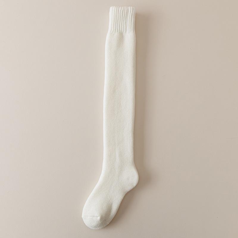 Женские осенне-зимние утолщенные теплые кашемировые носки до колена, не сдавливающие ногу
