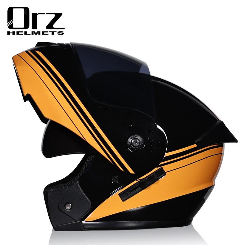 Full Face Motorcycle Helmet With Dual Visor Men Women ABS Material Ventilated Riding Gear